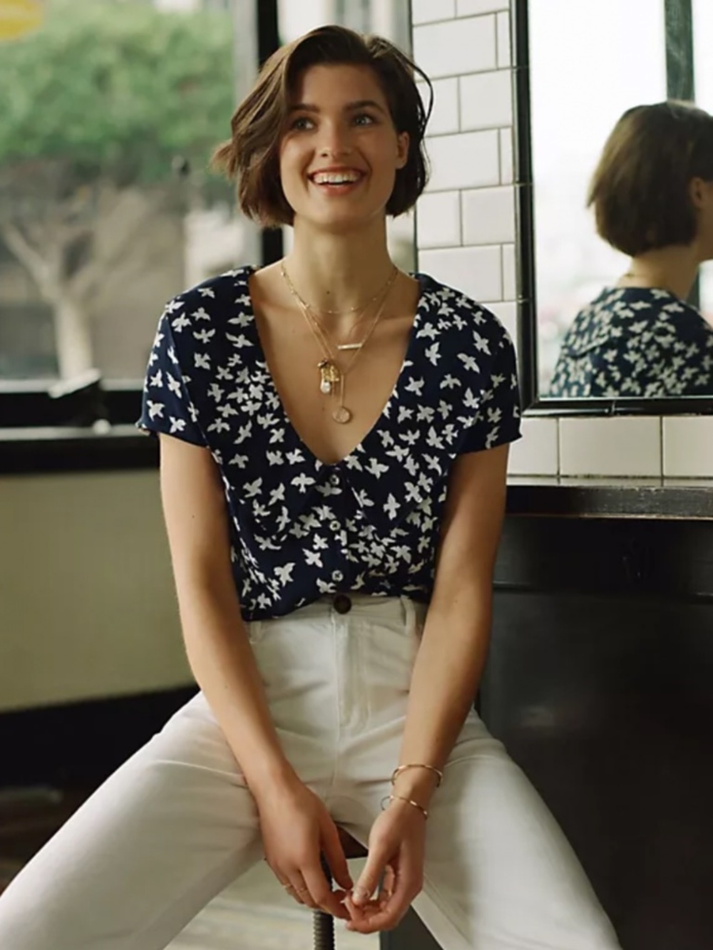 Anthropologie Maeve Simona top